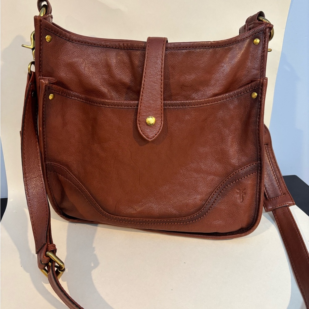 Frye Brown Leather Crossbody Bag